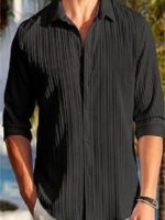 Men Casual Shirt Long Sleeve Summer Shirt for Mens Fashion