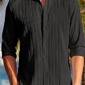Men Casual Shirt Long Sleeve Summer Shirt for Mens Fashion