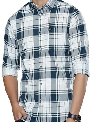 Mens shirt Full Sleeve Checked Casual Shirt