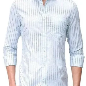 Slim Fit Casual Long Sleeve Shirt For Men