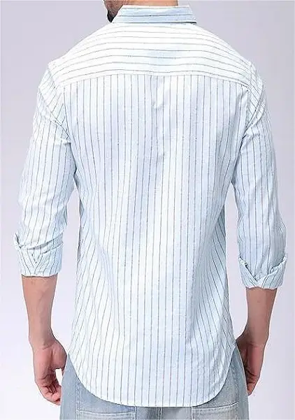 Slim Fit Casual Long Sleeve Shirt For Men