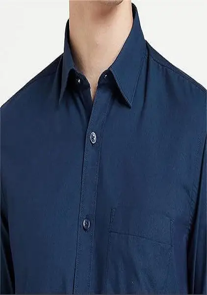 Mens Slim Fit Shirt For Men Plain Long Sleeve
