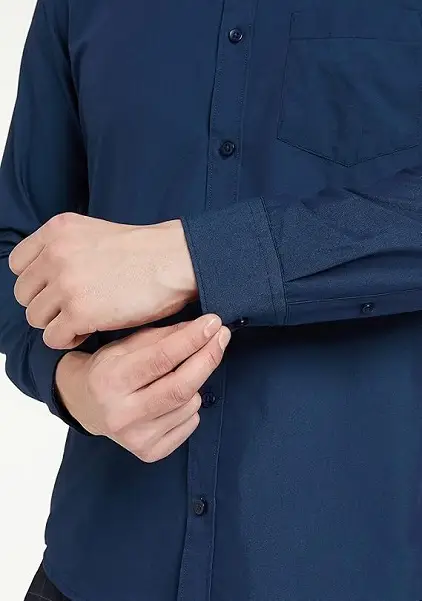 Mens Slim Fit Shirt For Men Plain Long Sleeve