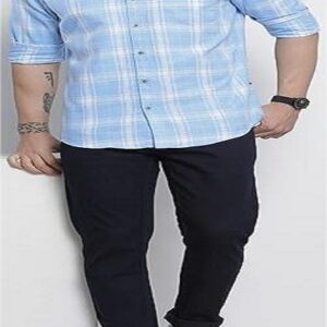 Men Regular Fit Checkered Full Sleeves Cutaway Collar Casual Shirt