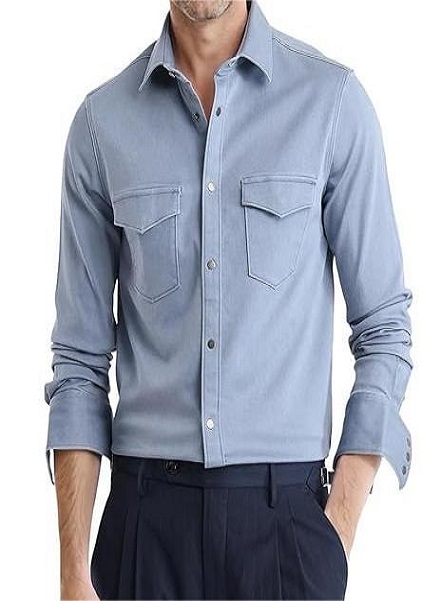 Mens Regular fit long sleeve Plain Shirt
