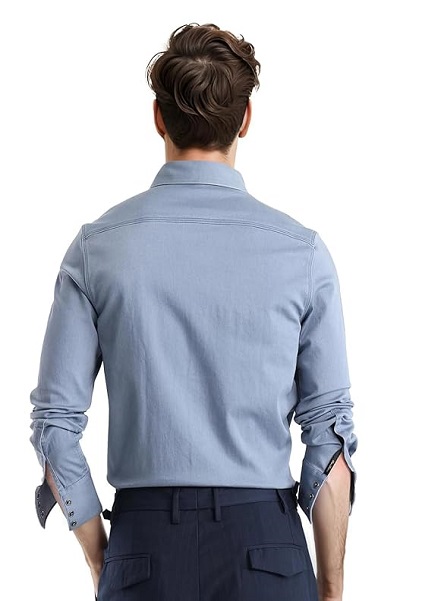 Mens Regular fit long sleeve Plain Shirt