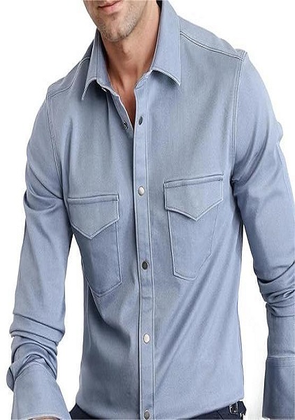 Mens Regular fit long sleeve Plain Shirt