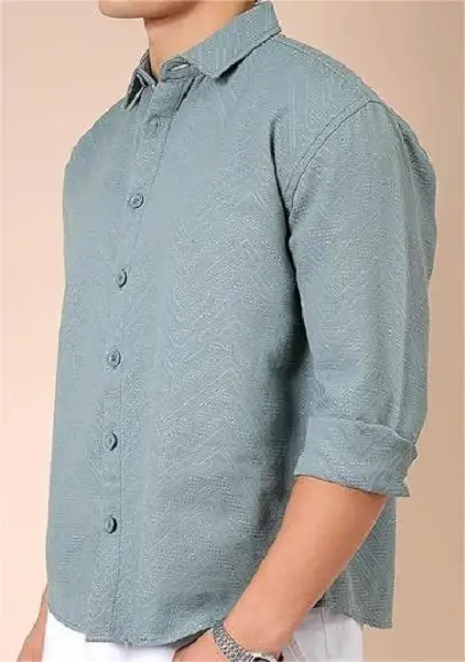 Shirt for Men Full Sleeve Cutaway Collar Resort Wear shirt