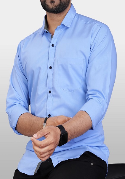 Button Down Collar Formal Regular Fit Shirt For Men