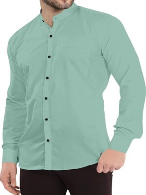 Light Green Formal Shirt For Men