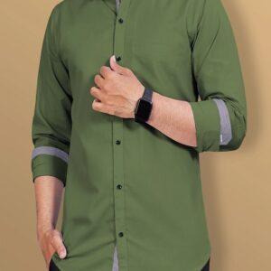 Formal Shirt For Men Solid Button Down Collar