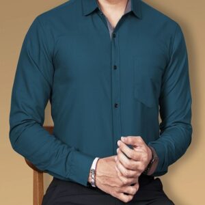 Botton Down Collar Formal Regular Fit Shirt For Men