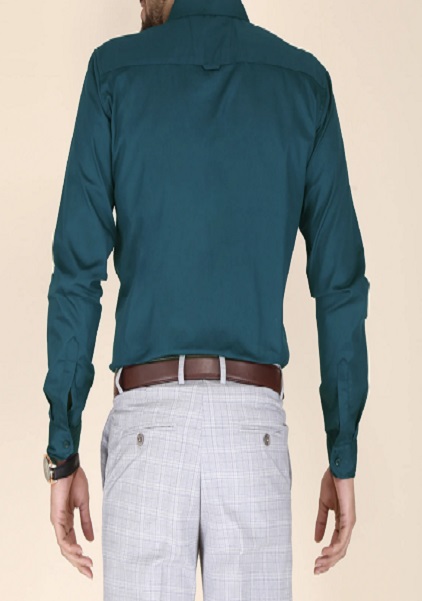Solid spread collar Formal Shirt For Men