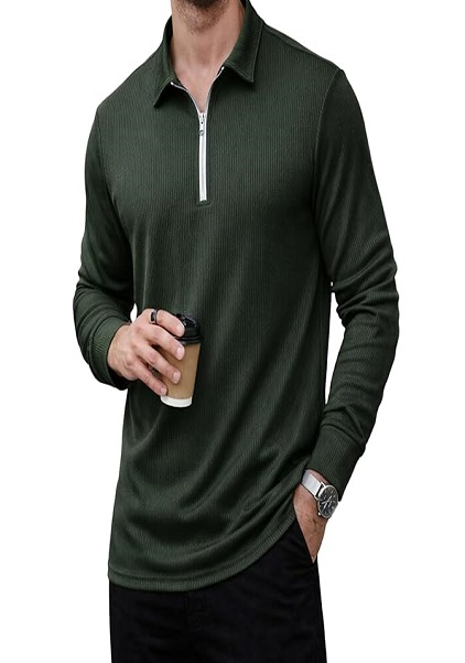Soft Stretch Fabric Long Sleeve Premium Tshirt For Men