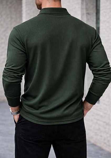 Soft Stretch Fabric Long Sleeve Premium Tshirt For Men