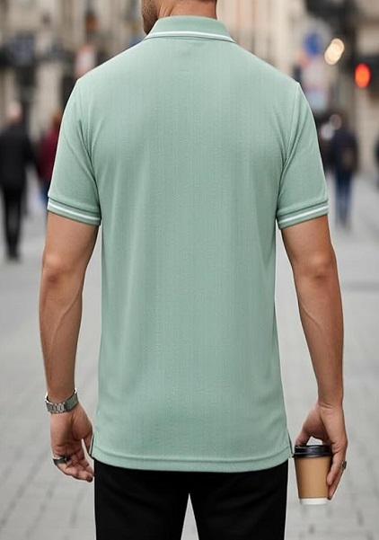 Premim Soft Fabric Short Sleeve Polo Neck Tshirt