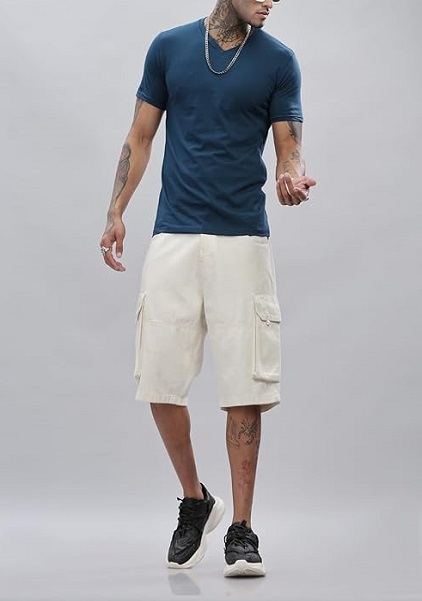 V Neck Plain Tshirt Premium Quality Fabric