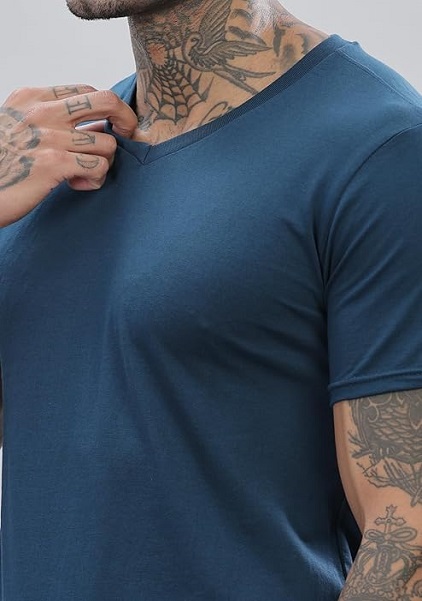 V Neck Plain Tshirt Premium Quality Fabric