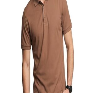 Solid Cotton Blend Regular Fit Polo Tshirt For Men