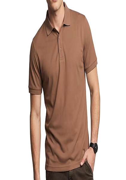Solid Cotton Blend Regular Fit Polo Tshirt For Men