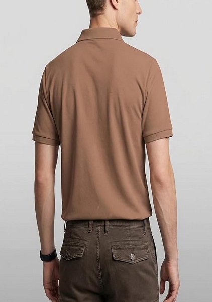 Solid Cotton Blend Regular Fit Polo Tshirt For Men