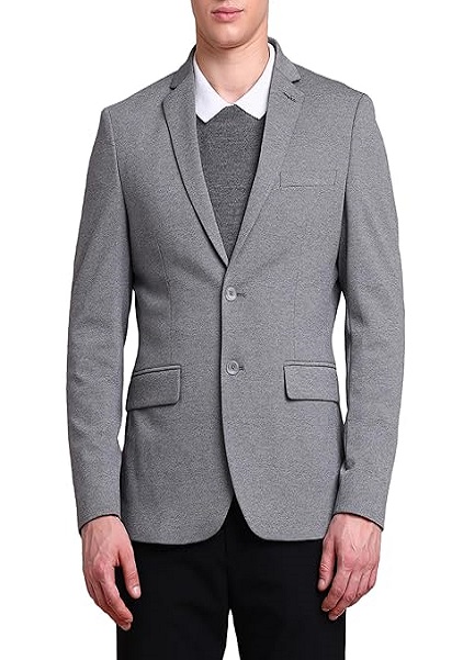 Classic Regular Firt Blazer For Men Button Closure Notch Lapel Collar