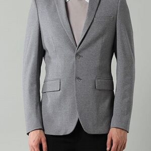 Classic Regular Firt Blazer For Men Button Closure Notch Lapel Collar