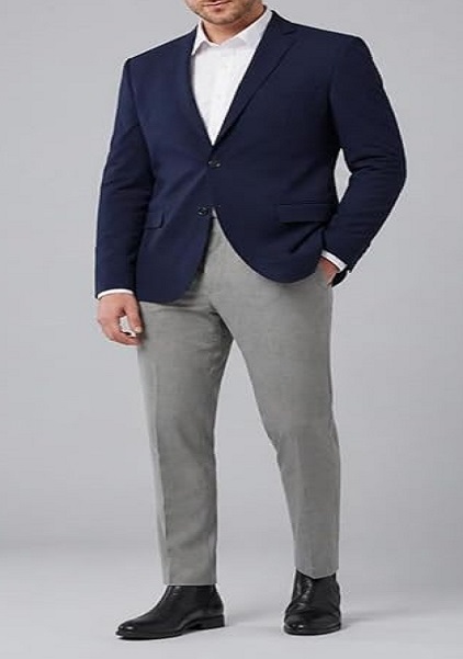 Mens Premium Blazer Comfort Able Slim Fit Navy Blue Color Notch Collar And Long Sleeve