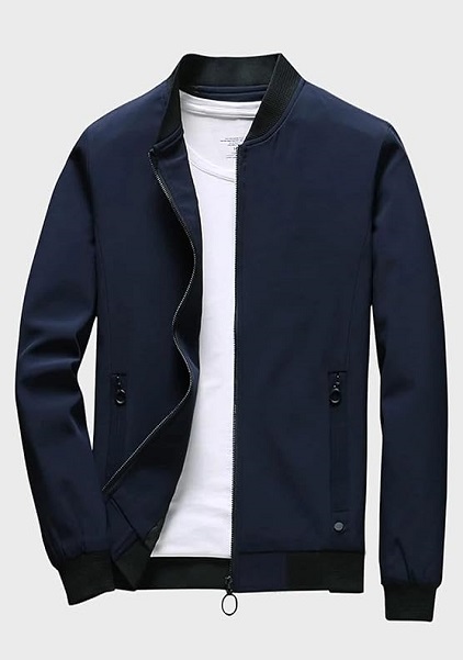 Light Wear Outwear Jacket For Men Standard Length Slim Fit