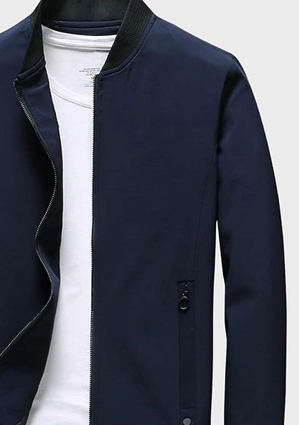 Light Wear Outwear Jacket For Men Standard Length Slim Fit